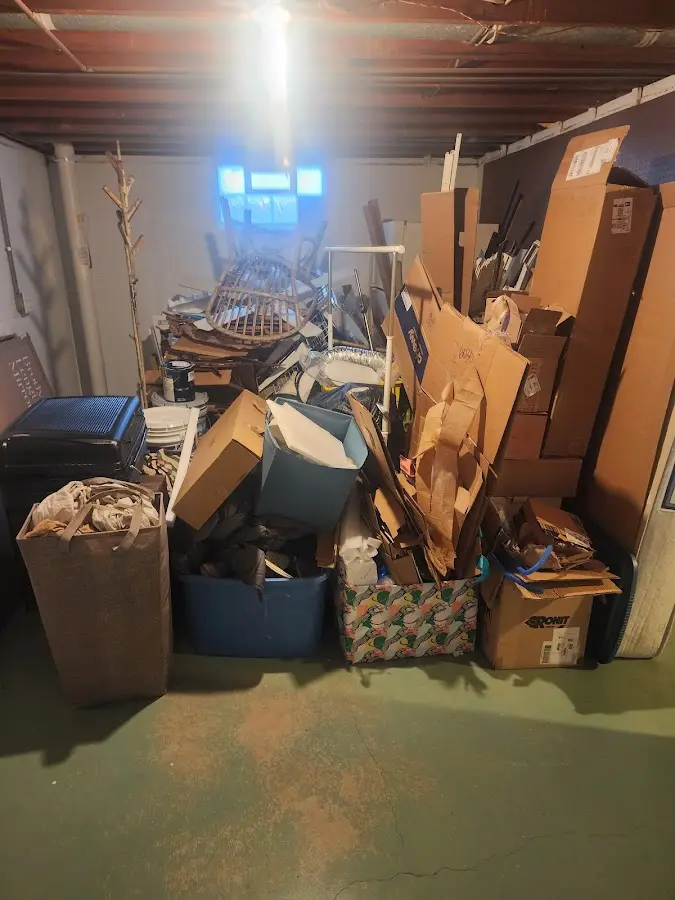 Roll-off dumpster container at job site for Concrete Dumpster Rental in Wyomissing